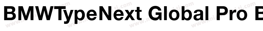 BMWTypeNext Global Pro Bold字体转换